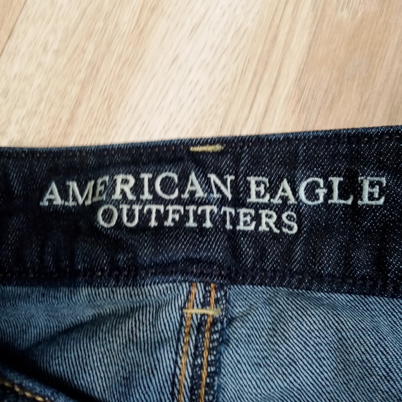 American Eagle Outfitters Artist Crop Dark Wash Denim Jeans Women's Size 6 - Picture 3 of 9